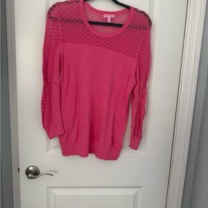 Pink Lace Women's Sweater